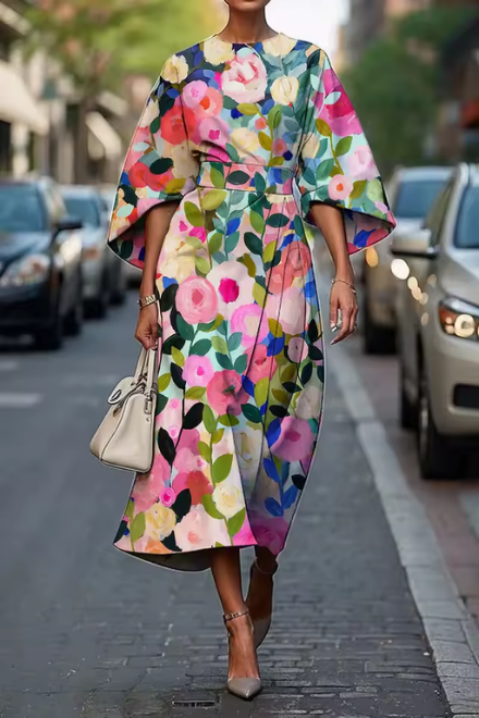 Olivia | Elegant Floral Dress