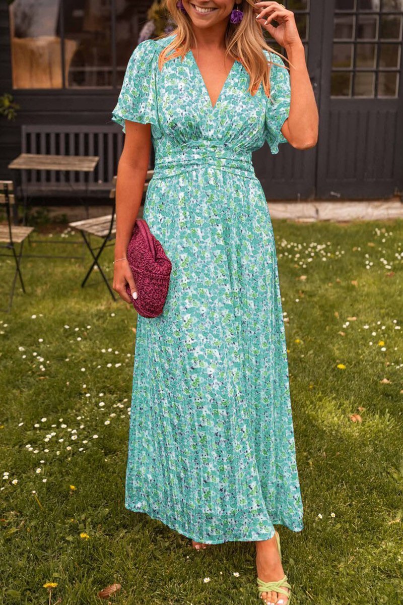 Melissa | Elegant Long Dress With Flowers