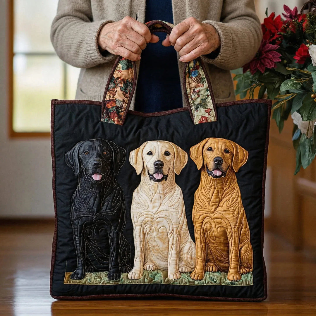 Artisan Bag Featuring Three Labrador Designs