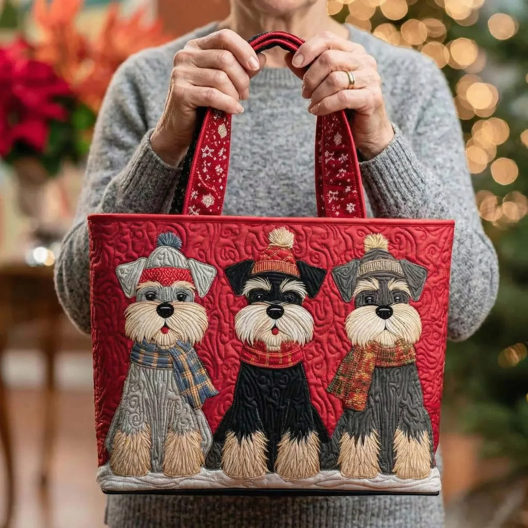 Handcrafted Bag - Trio of Schnauzer Designs